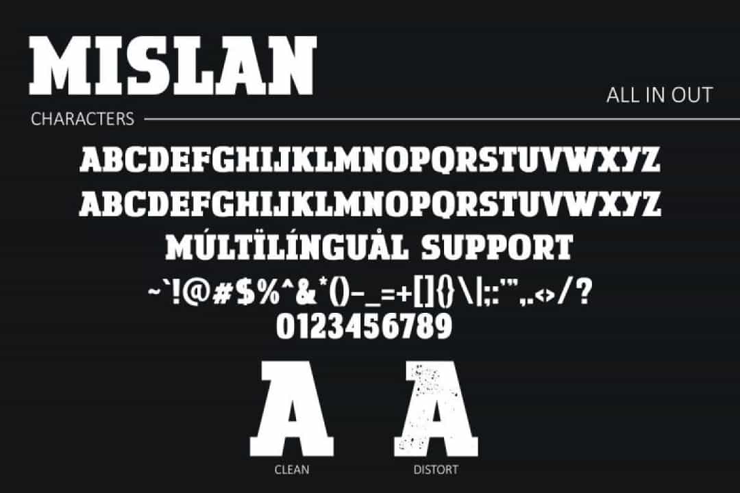 Mislan Font Image 3