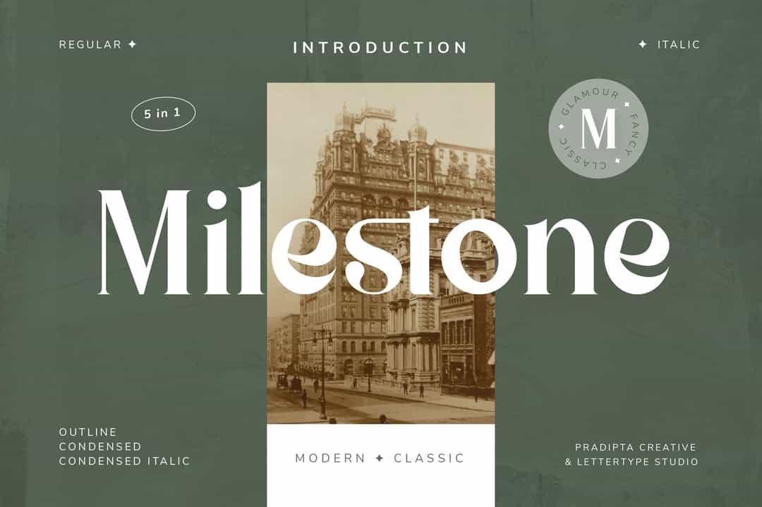 Milestone Font Free Image 1