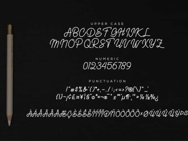 Kaibon Signature Font Image 3