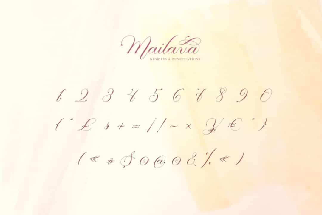 Mailava Font Image 4