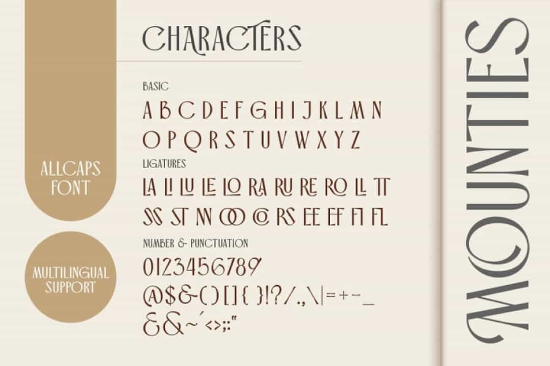 Mounties Font Image 3