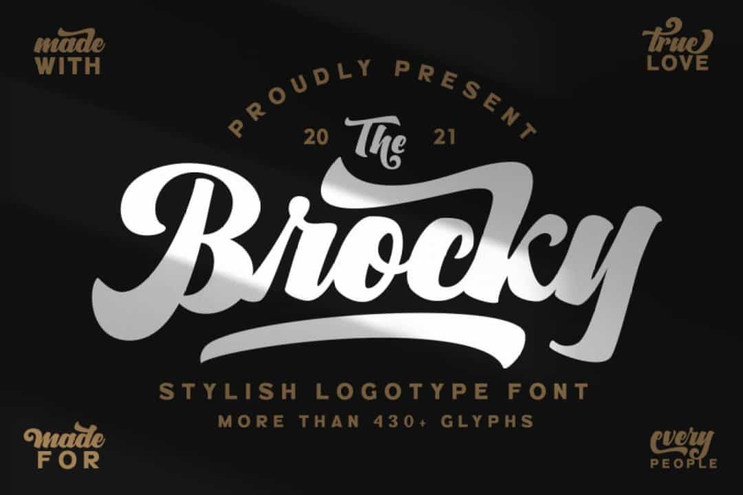 The Brocky Font Image 1