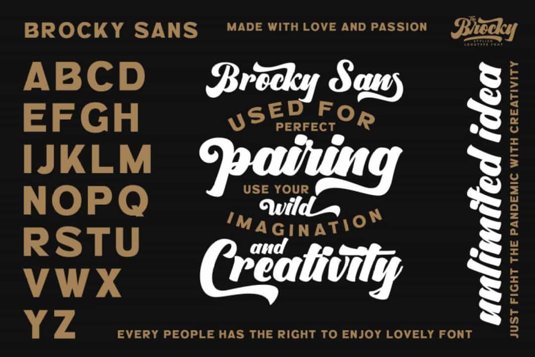 The Brocky Font Image 2