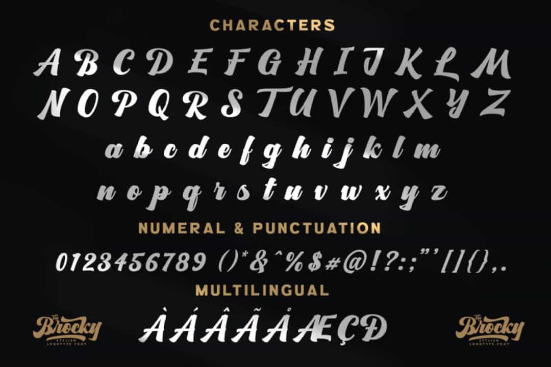 The Brocky Font Image 3