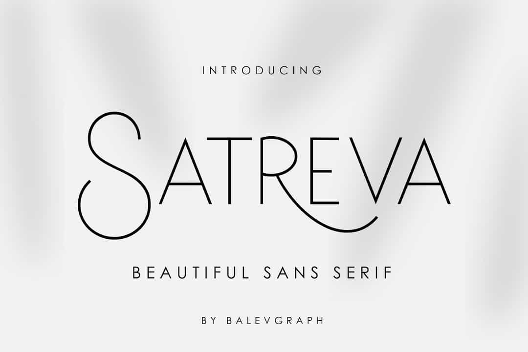 Satreva Font Image 1