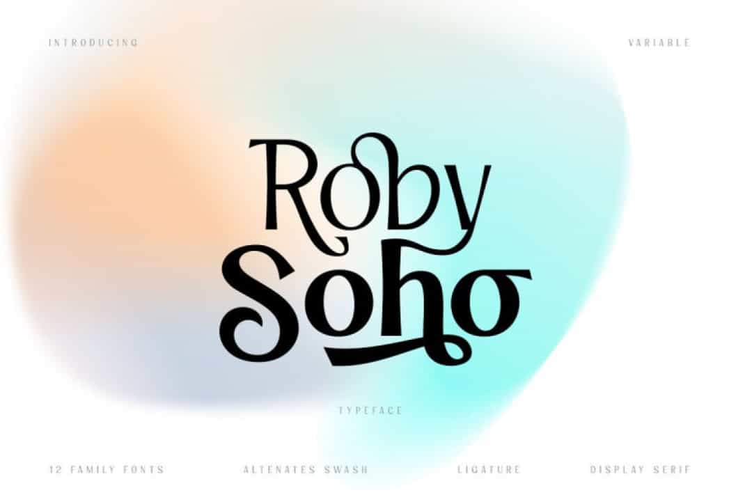 Roby Soho Font Image 1