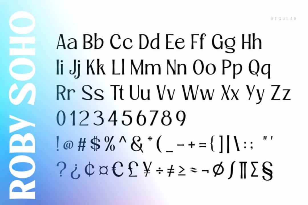 Roby Soho Font Image 3