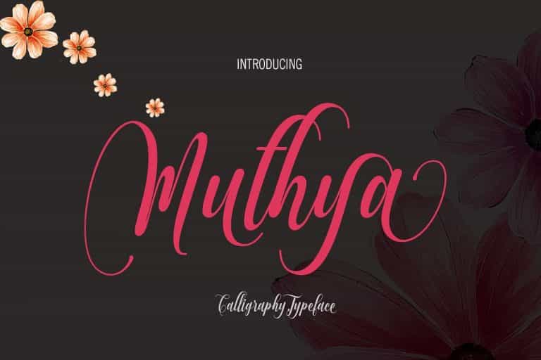 Muthya Script Font Image 1