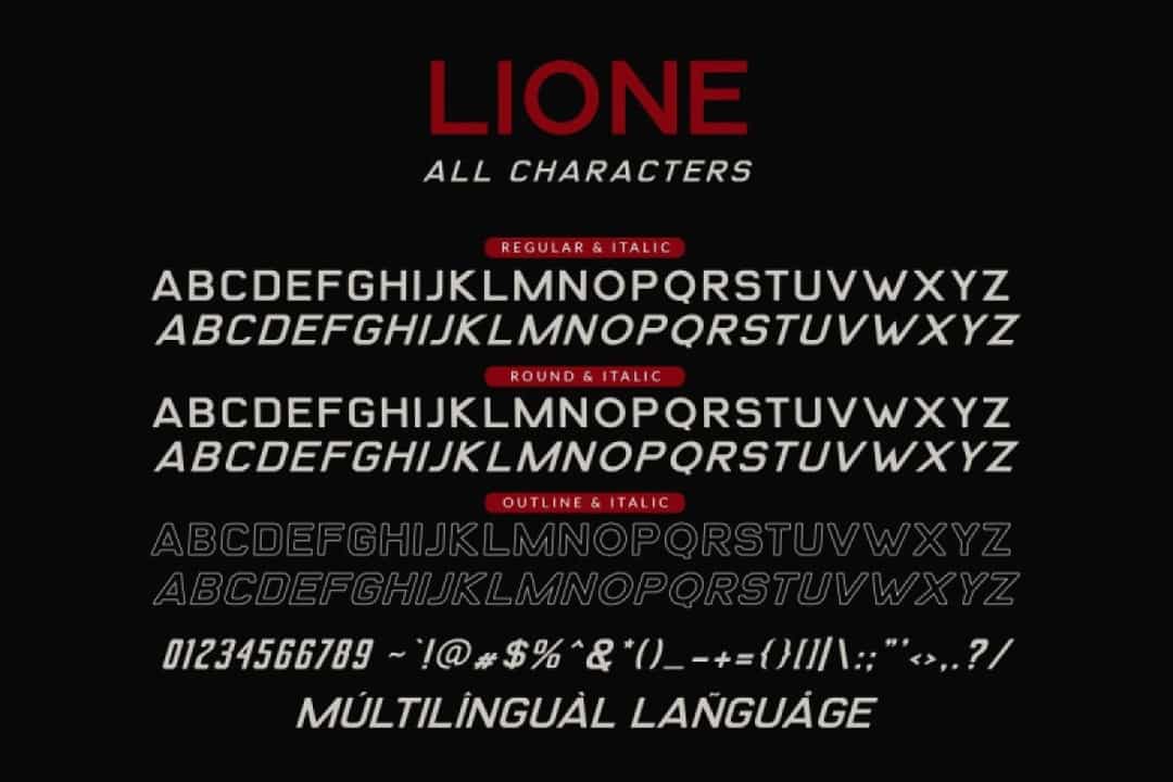 Lione Font Family Image 3