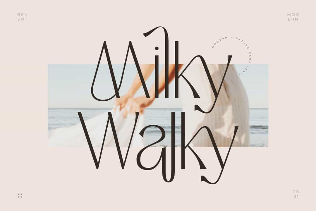 Milky Walky Font Image 1