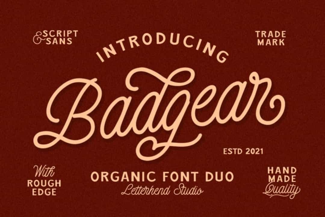 Badgear Font Duo Image 1