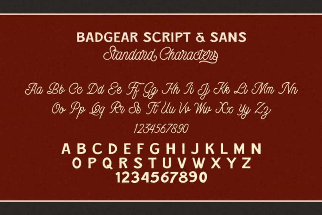 Badgear Font Duo Image 3