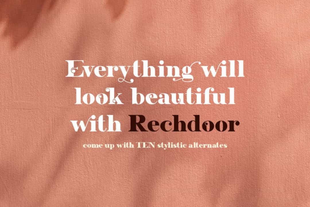 Rechdoor Font Image 3