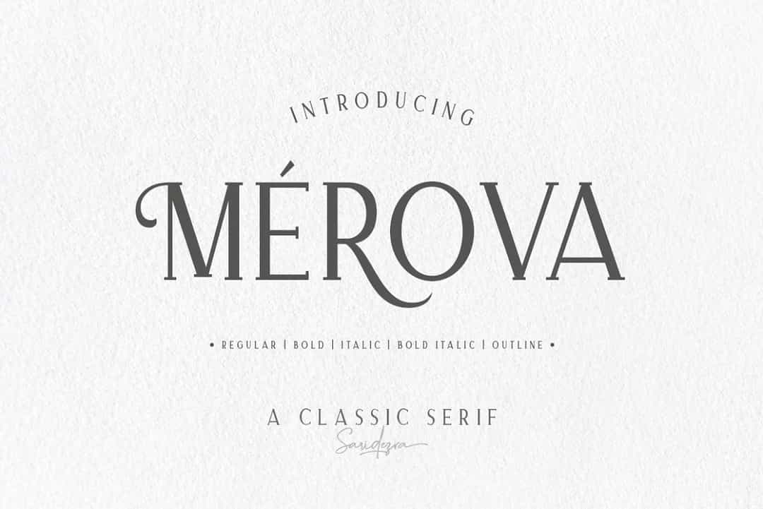 Merova Font Image 1
