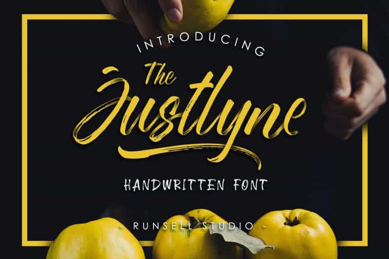 Justlyne Brush Font Image 1