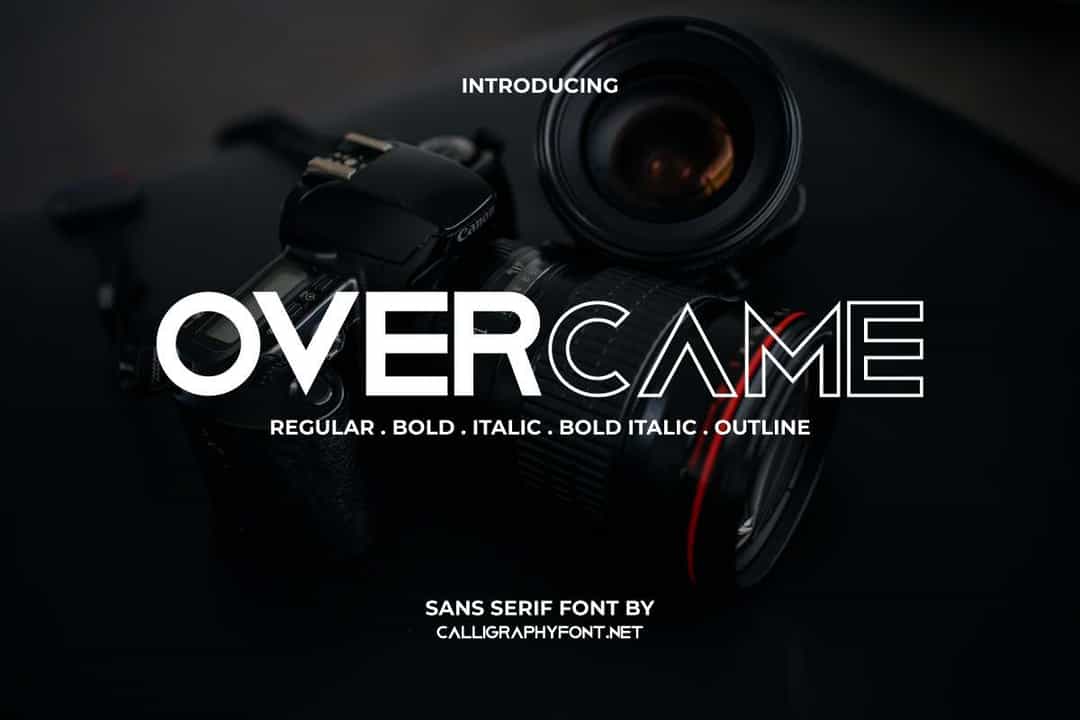 Overcame Font Image 1