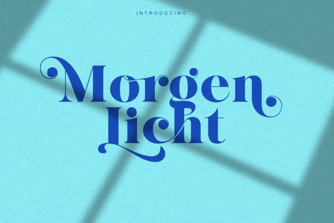 Morgenlicht Font Image 1
