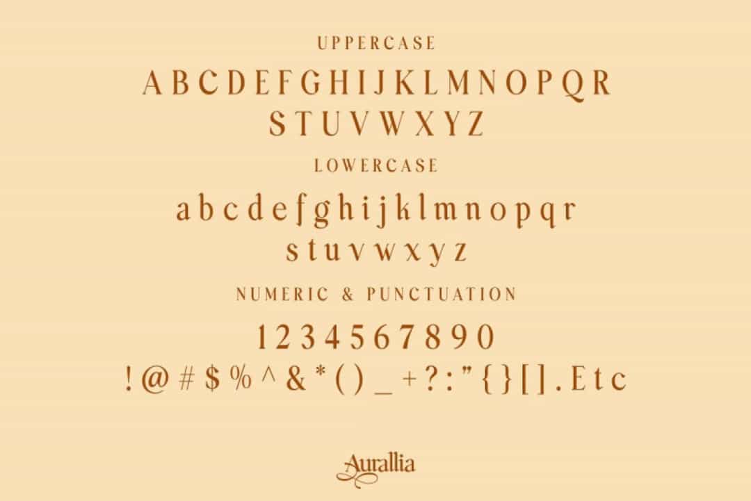 Aurallia Font Image 3