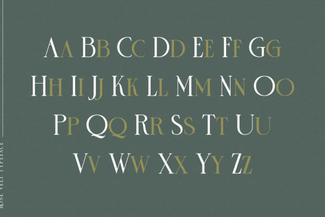 Rose Velt Font Image 2