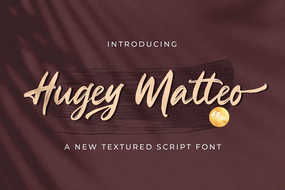 Hugey Matteo Font Image 1