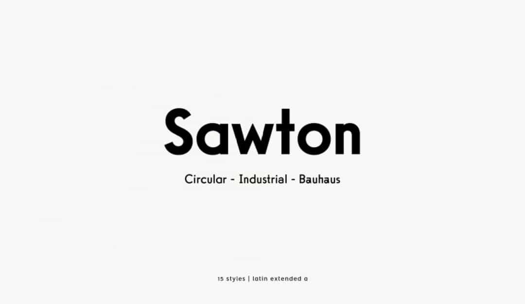 Sawton Font Image 1