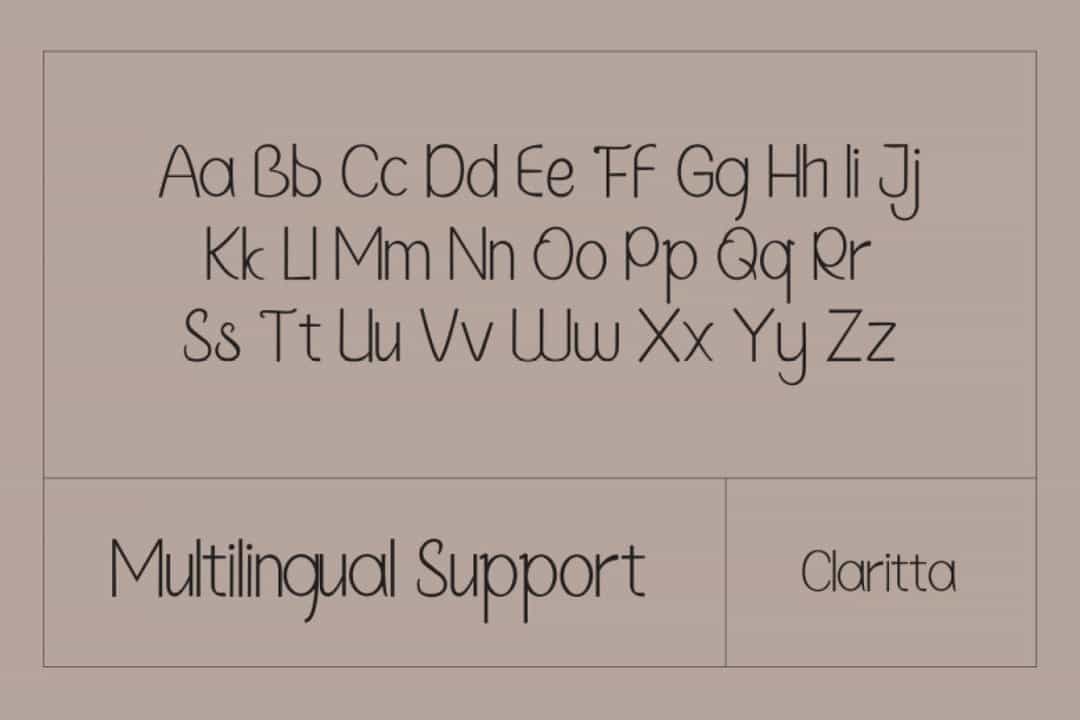 Claritta Font Image 3