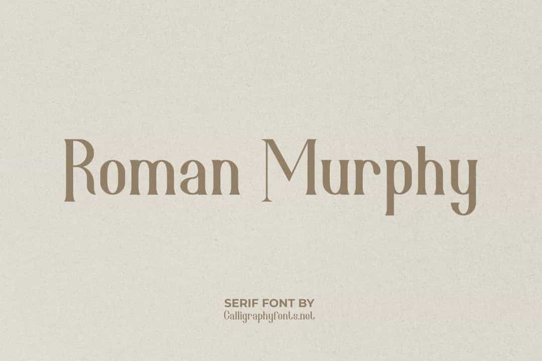 Roman Murphy Font Image 1