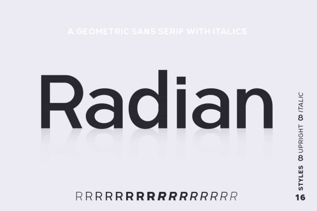 Radian Font Family Image 1