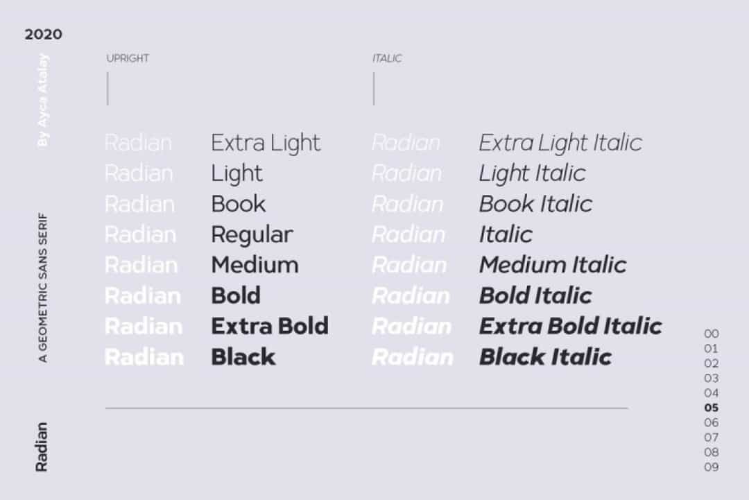 Radian Font Family Image 2