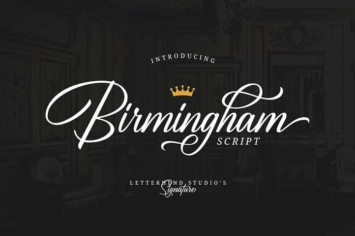 Birmingham Script Font Image 1