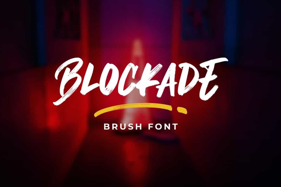 Blockade Font Image 1