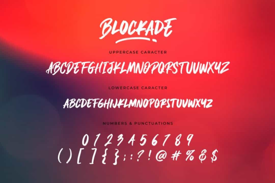 Blockade Font Image 3