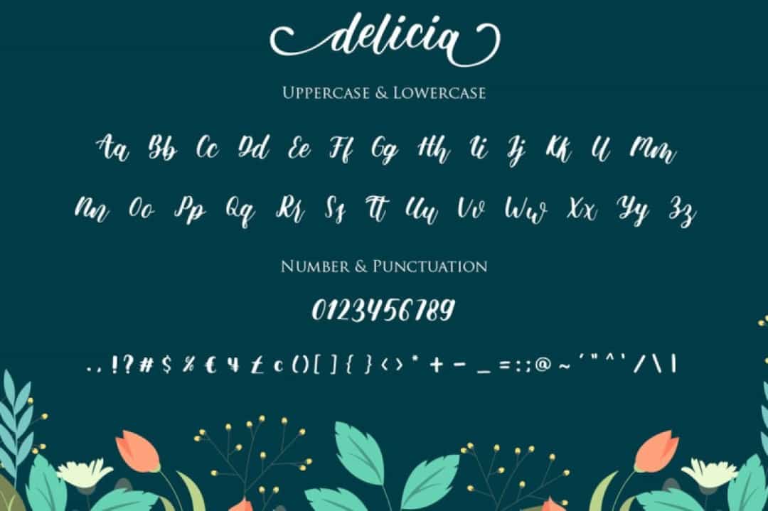 Delicia Font Image 3