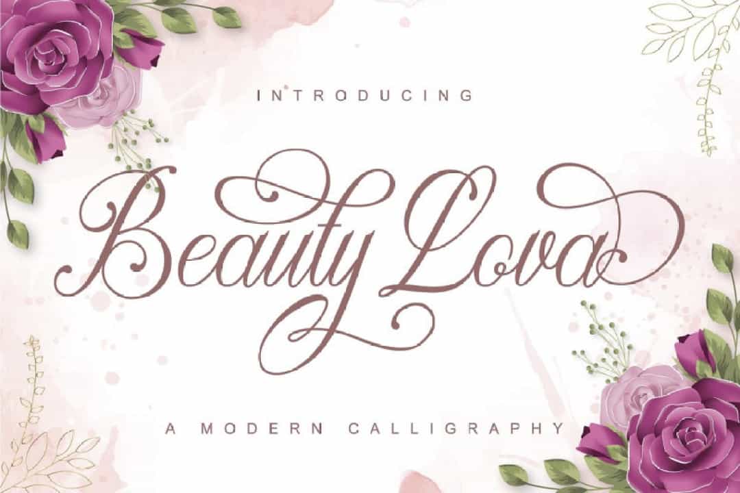 Beauty Lova Font Image 1