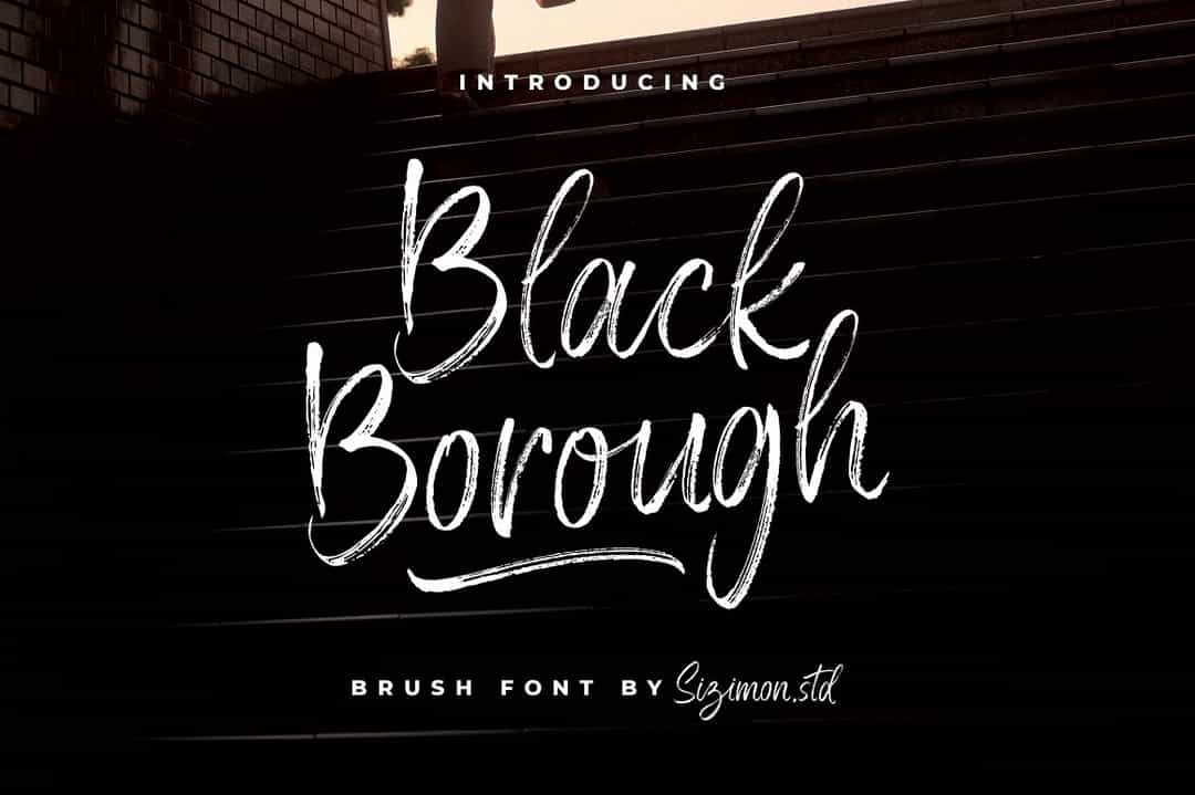 Black Borough Font Image 1