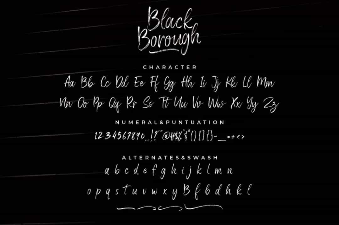 Black Borough Font Image 3