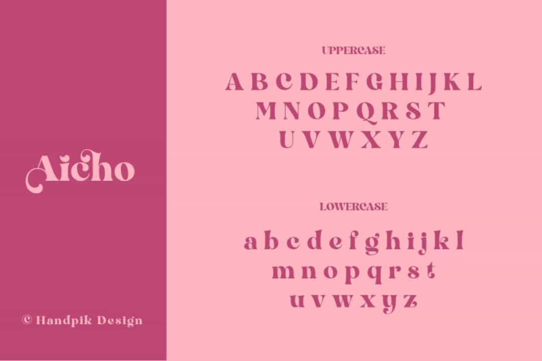 Aicho Font Image 2