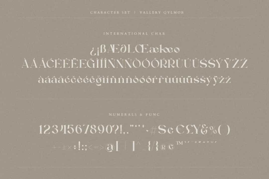 Vallery Qylmor Font Image 3