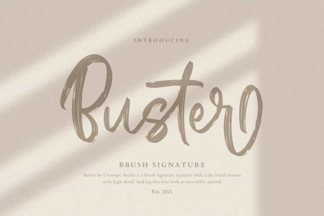 Buster Font Image 1