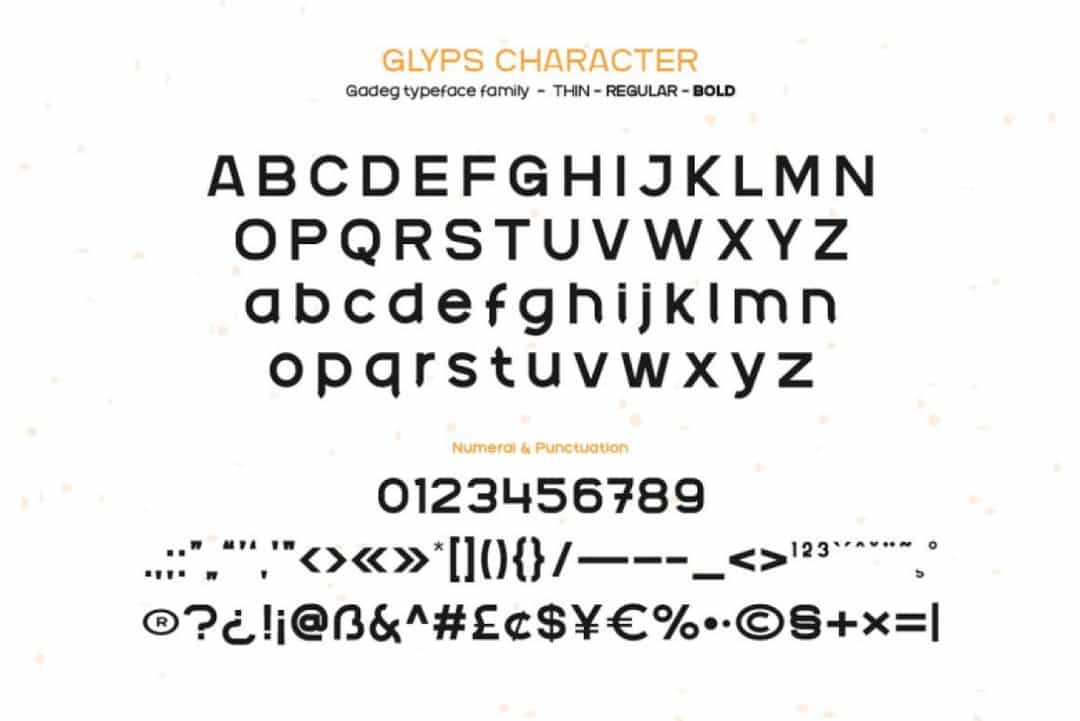 Gadeg Font Image 3