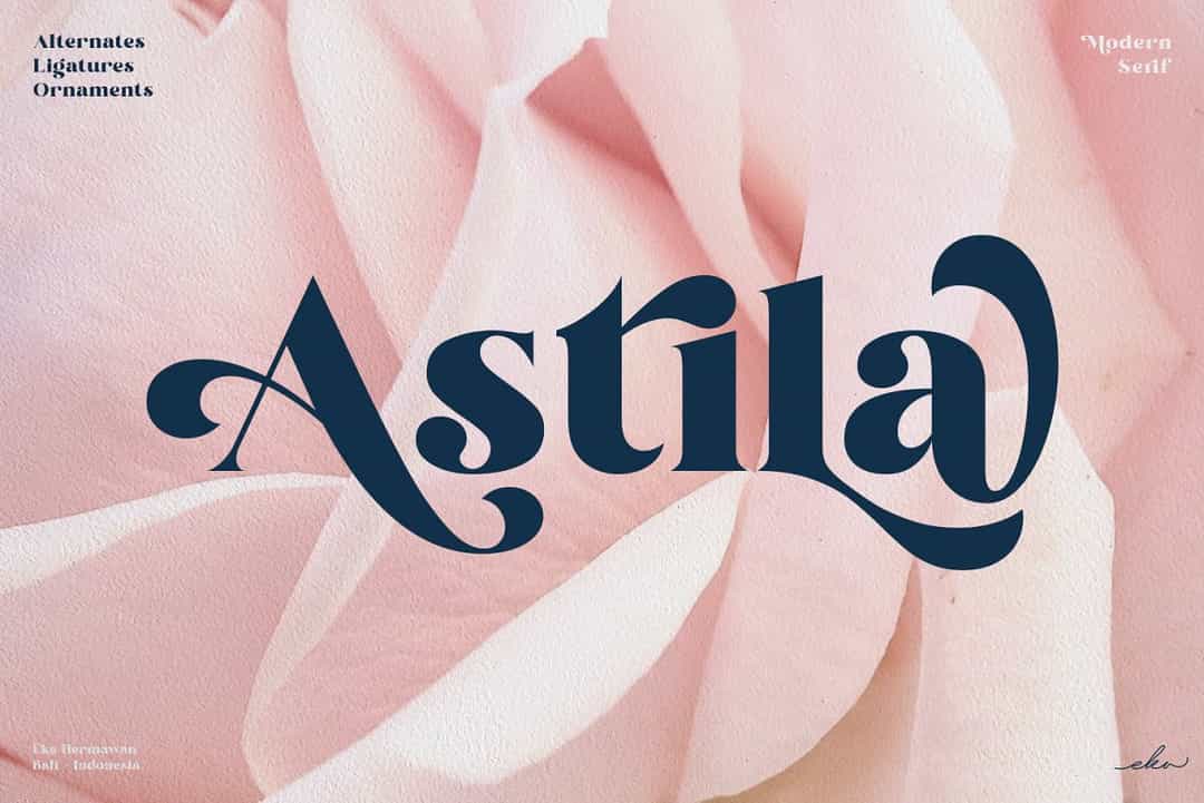 Astila Font Image 1