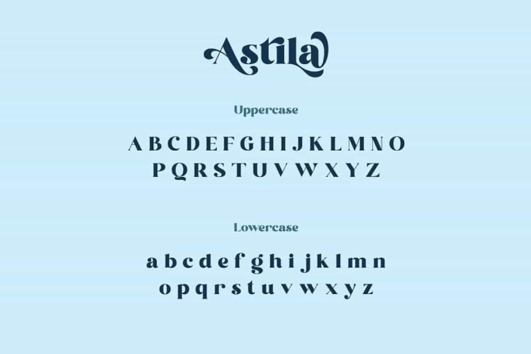 Astila Font Image 3