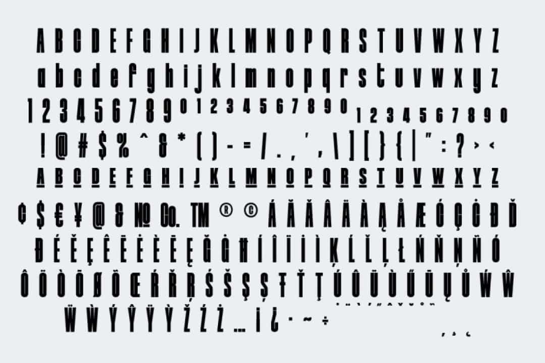 Neumatic Compressed Font Image 3