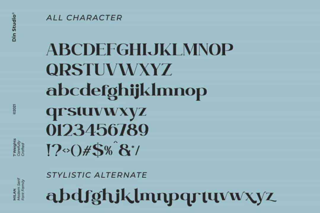 Milan Font Image 3