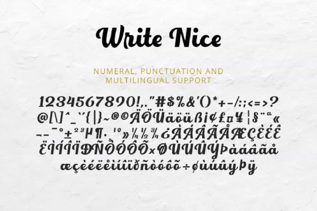Write Nice Font Image 3