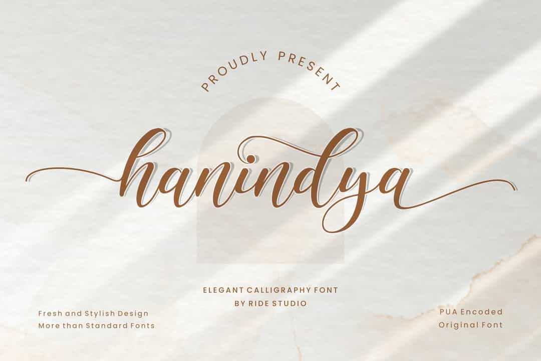 Hanindya Font Image 1