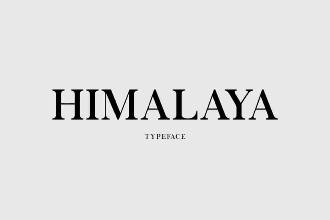 Himalaya Font Image 1
