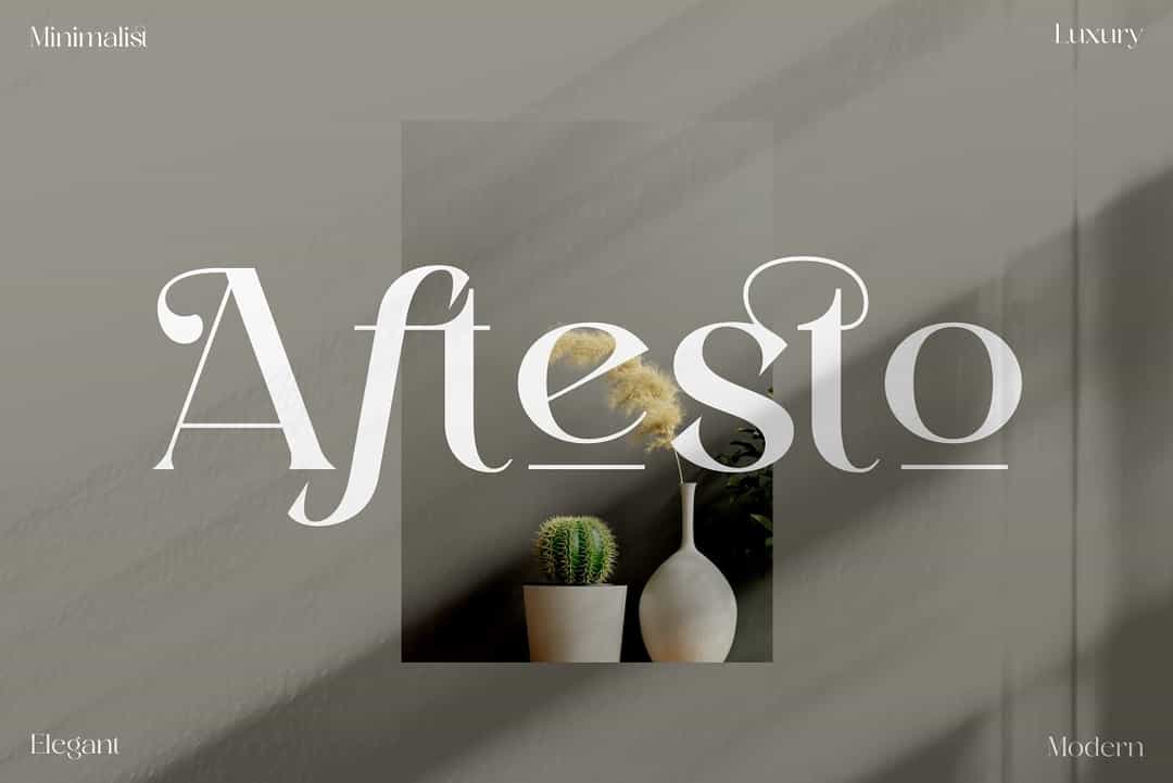 Aftesto Font Image 1