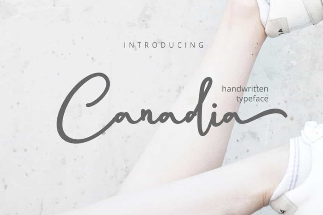 Canadia Script Font Image 1