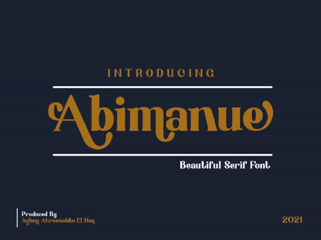 Abimanue Font Image 1